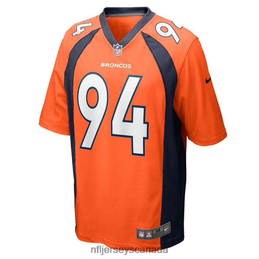 Men Denver Broncos Aaron Patrick Nike Orange Game Player Jersey Clothing NFL TBXFR66292