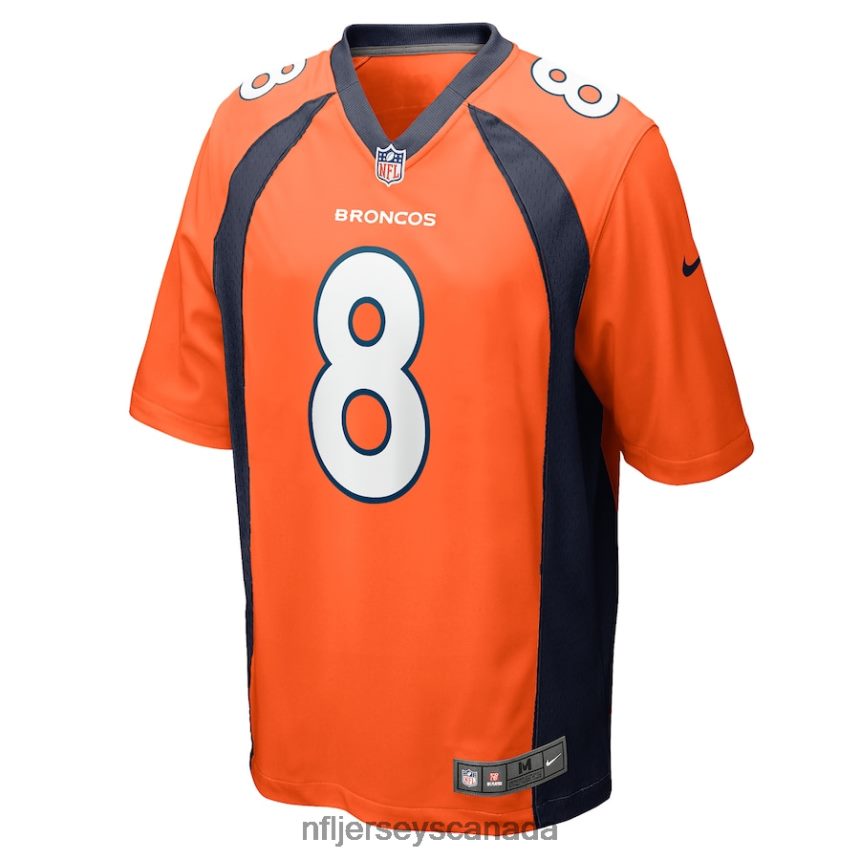 Men Denver Broncos Brandon McManus Nike Orange Game Jersey Clothing NFL TBXFR62272