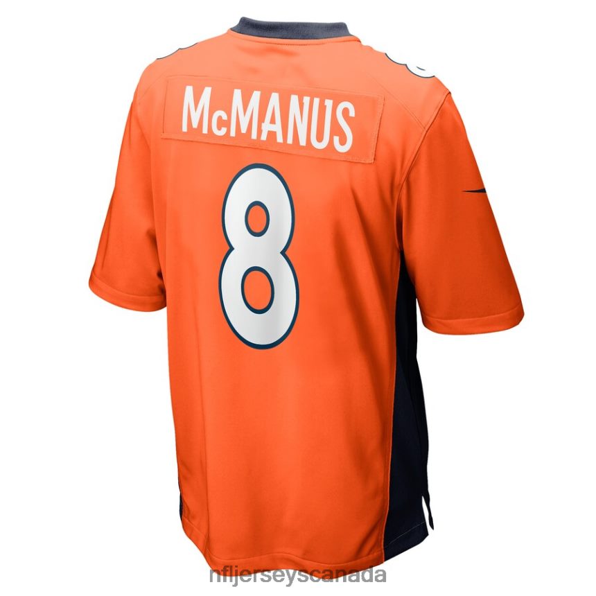 Men Denver Broncos Brandon McManus Nike Orange Game Jersey Clothing NFL TBXFR62272