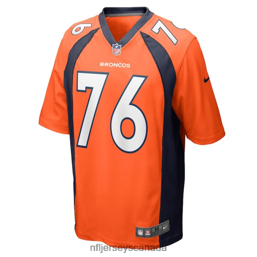 Men Denver Broncos Calvin Anderson Nike Orange Game Jersey Clothing NFL TBXFR65793