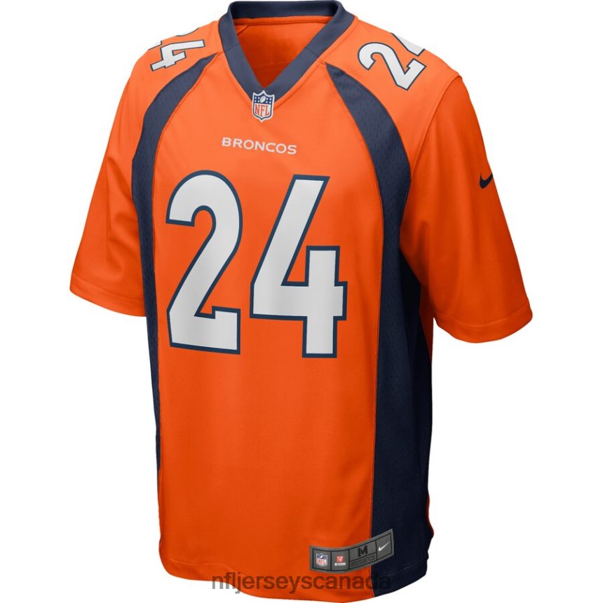 Men Denver Broncos Champ Bailey Nike Orange Game Retired Player Jersey Clothing NFL TBXFR61819