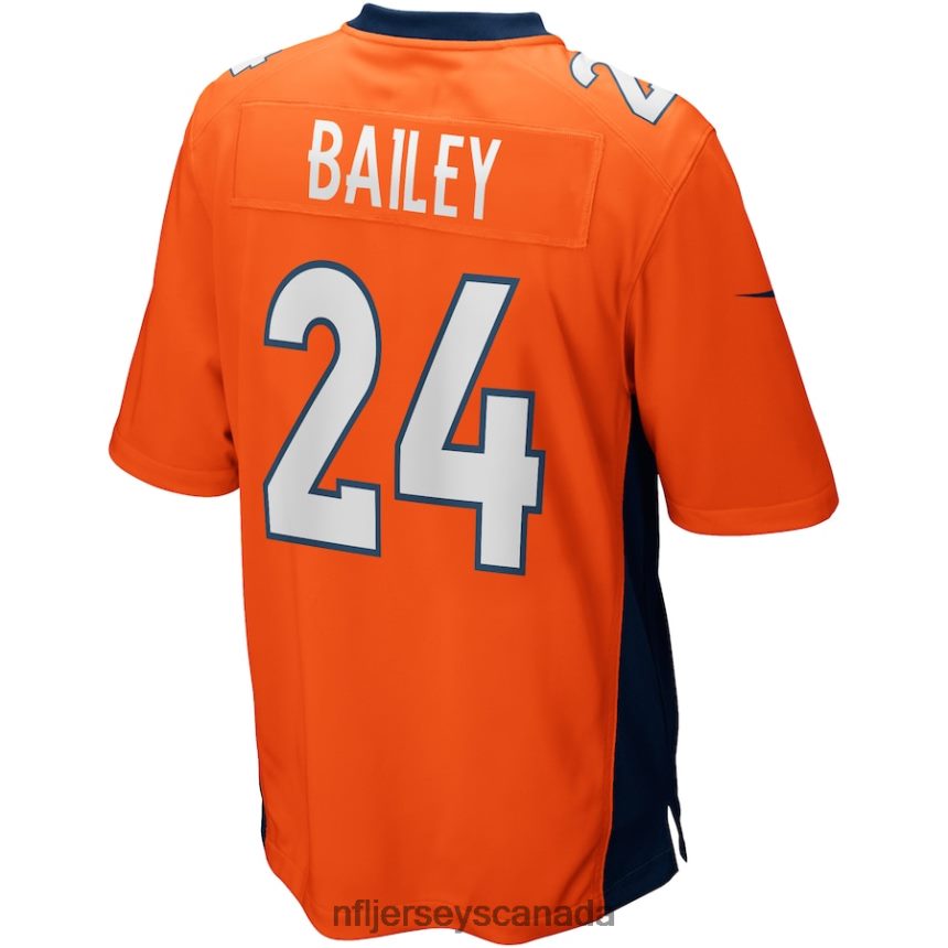 Men Denver Broncos Champ Bailey Nike Orange Game Retired Player Jersey Clothing NFL TBXFR61819