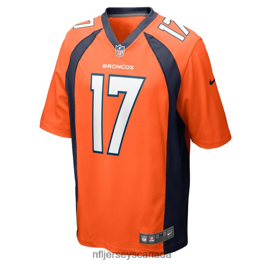 Men Denver Broncos Corliss Waitman Nike Orange Game Player Jersey Clothing NFL TBXFR62869