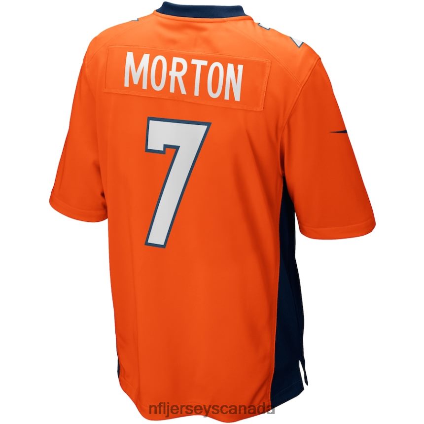 Men Denver Broncos Craig Morton Nike Orange Game Retired Player Jersey Clothing NFL TBXFR64352