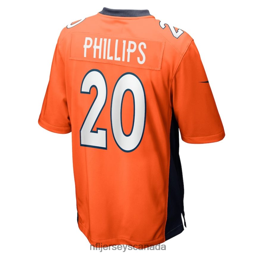 Men Denver Broncos Darius Phillips Nike Orange Game Player Jersey Clothing NFL TBXFR66367