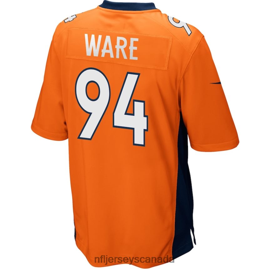 Men Denver Broncos Demarcus Ware Nike Orange Game Jersey Clothing NFL TBXFR65175