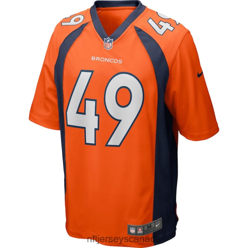 Men Denver Broncos Dennis Smith Nike Orange Game Retired Player Jersey Clothing NFL TBXFR66047