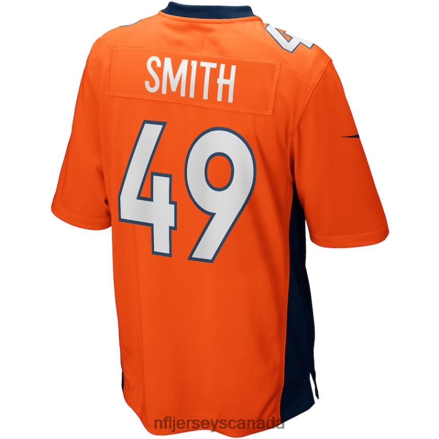 Men Denver Broncos Dennis Smith Nike Orange Game Retired Player Jersey Clothing NFL TBXFR66047