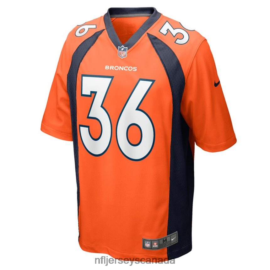 Men Denver Broncos Devine Ozigbo Nike Orange Game Player Jersey Clothing NFL TBXFR65837