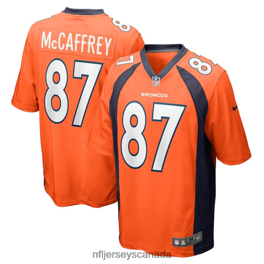 Men Denver Broncos Ed McCaffrey Nike Orange Game Retired Player Jersey Clothing NFL TBXFR62405