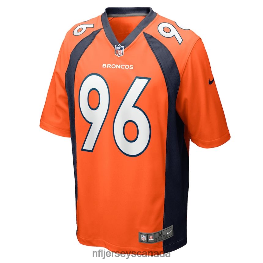 Men Denver Broncos Eyioma Uwazurike Nike Orange Game Player Jersey Clothing NFL TBXFR63695