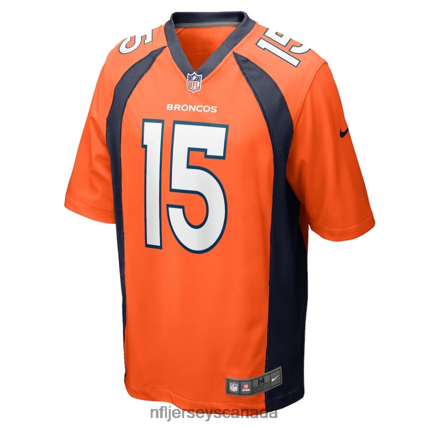 Men Denver Broncos Jalen Virgil Nike Orange Game Player Jersey Clothing NFL TBXFR64726