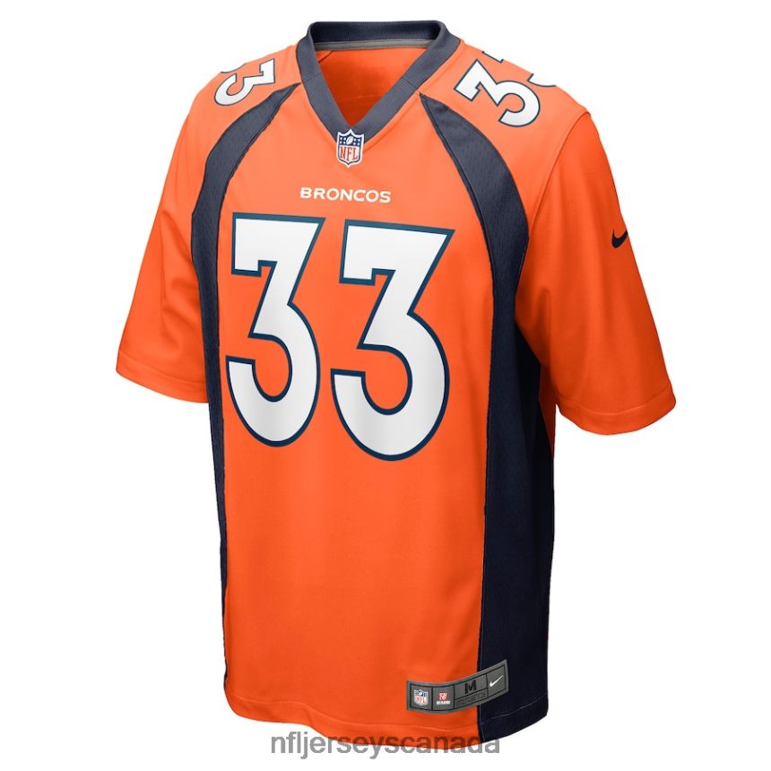 Men Denver Broncos Javonte Williams Nike Orange Player Game Jersey Clothing NFL TBXFR6920