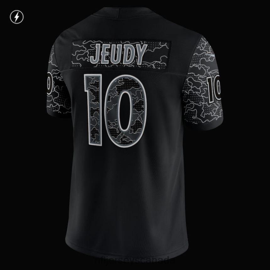 Men Denver Broncos Jerry Jeudy Nike Black RFLCTV Limited Jersey Clothing NFL TBXFR63072