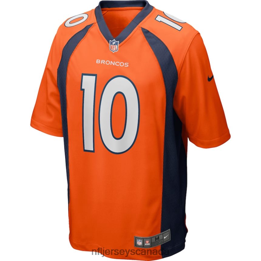 Men Denver Broncos Jerry Jeudy Nike Orange Player Game Jersey Clothing NFL TBXFR62720