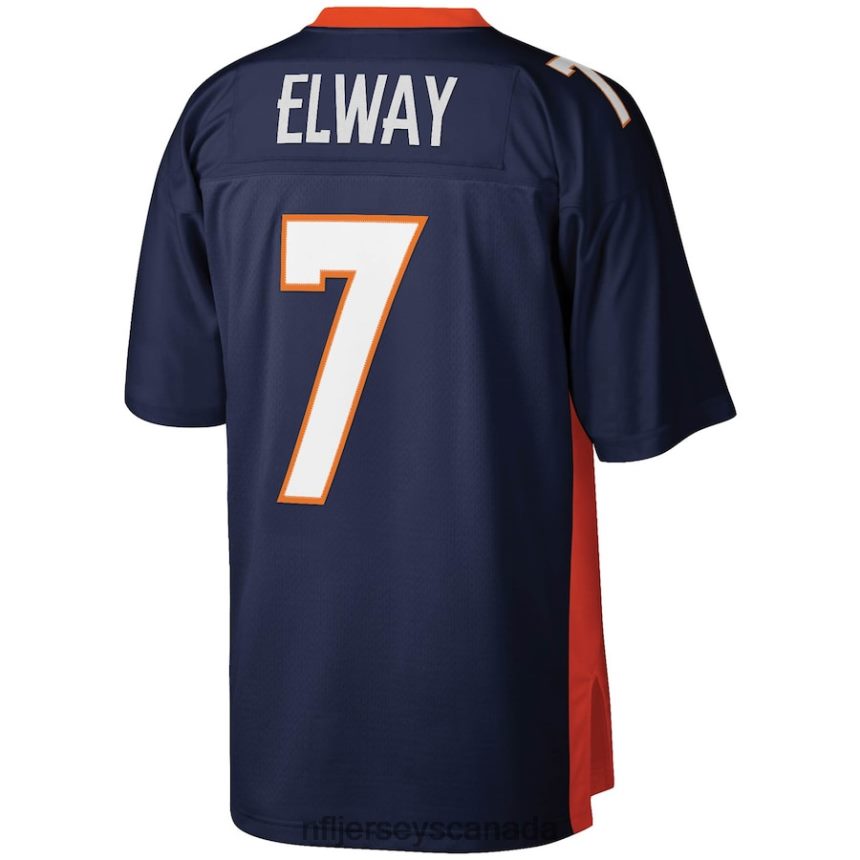 Men Denver Broncos John Elway Mitchell  Ness Navy Legacy Replica Jersey Clothing NFL TBXFR62499