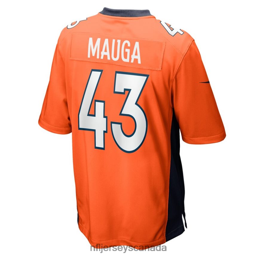 Men Denver Broncos Kana\i Mauga Nike Orange Game Player Jersey Clothing NFL TBXFR66335