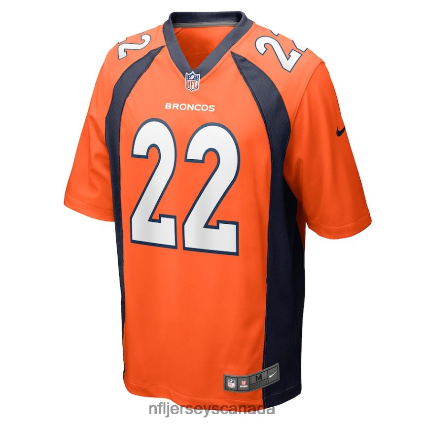 Men Denver Broncos Kareem Jackson Nike Orange Game Jersey Clothing NFL TBXFR63689
