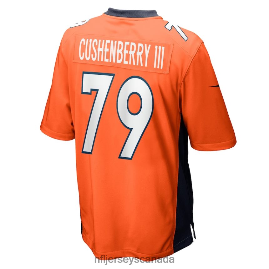 Men Denver Broncos Lloyd Cushenberry III Nike Orange Game Player Jersey Clothing NFL TBXFR65765