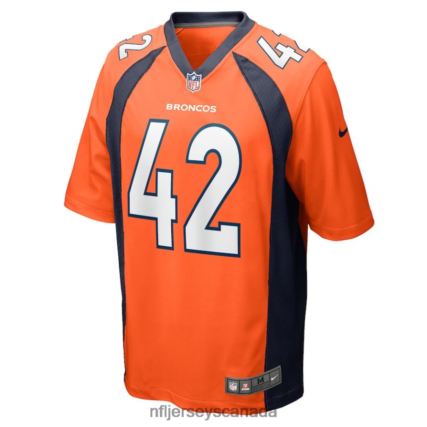 Men Denver Broncos Nik Bonitto Nike Orange Game Player Jersey Clothing NFL TBXFR64321