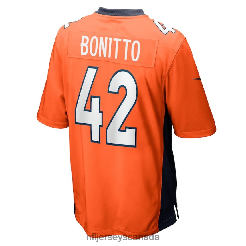 Men Denver Broncos Nik Bonitto Nike Orange Game Player Jersey Clothing NFL TBXFR64321