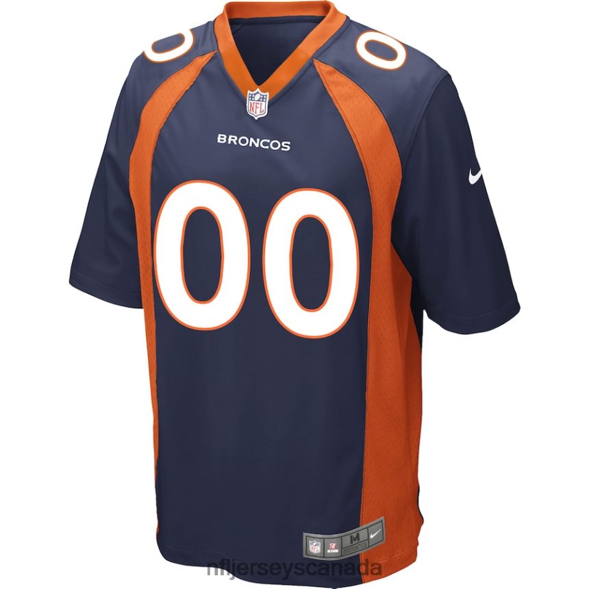 Men Denver Broncos Nike Navy Alternate Custom Game Jersey Clothing NFL TBXFR6651
