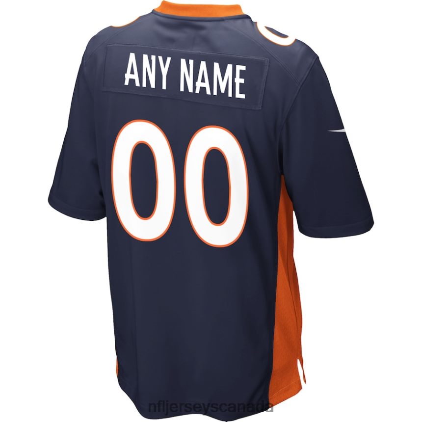 Men Denver Broncos Nike Navy Alternate Custom Game Jersey Clothing NFL TBXFR6651