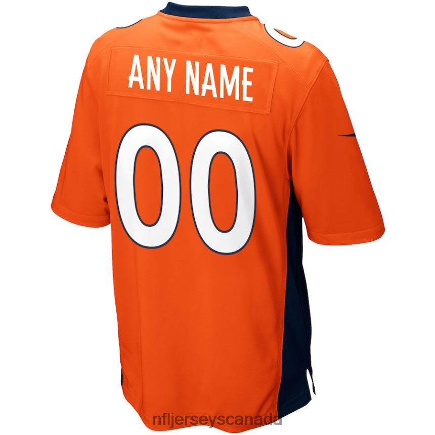Men Denver Broncos Nike Orange Custom Game Jersey Clothing NFL TBXFR6374