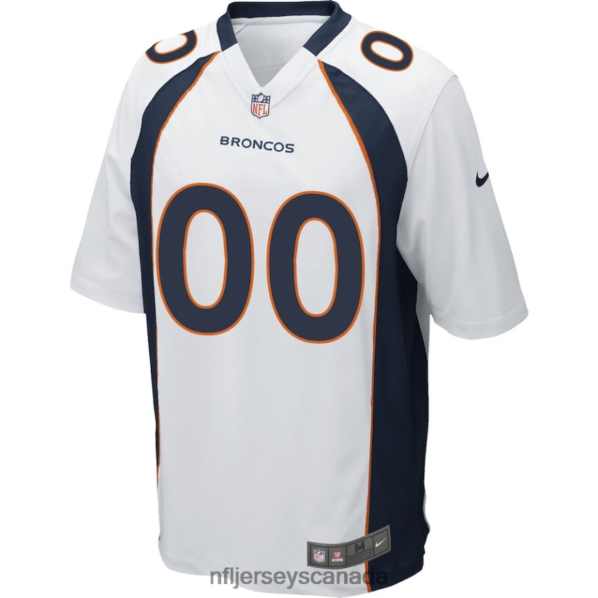 Men Denver Broncos Nike White Custom Game Jersey Clothing NFL TBXFR6501