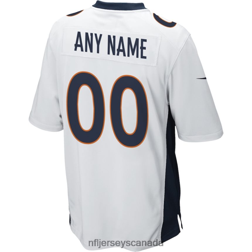 Men Denver Broncos Nike White Custom Game Jersey Clothing NFL TBXFR6501