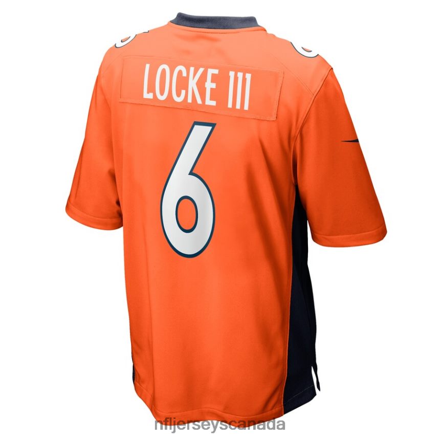 Men Denver Broncos PJ Locke Nike Orange Game Player Jersey Clothing NFL TBXFR67090