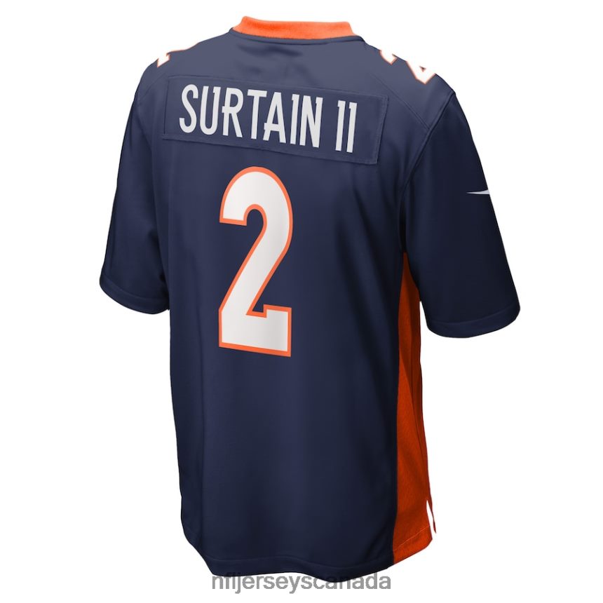 Men Denver Broncos Patrick Surtain II Nike Navy Home Game Player Jersey Clothing NFL TBXFR693