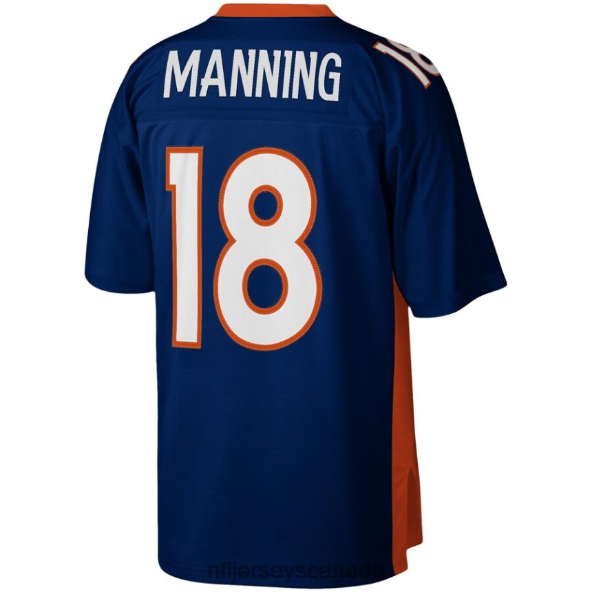 Men Denver Broncos Peyton Manning Mitchell  Ness Navy 2015 Legacy Replica Jersey Clothing NFL TBXFR61358