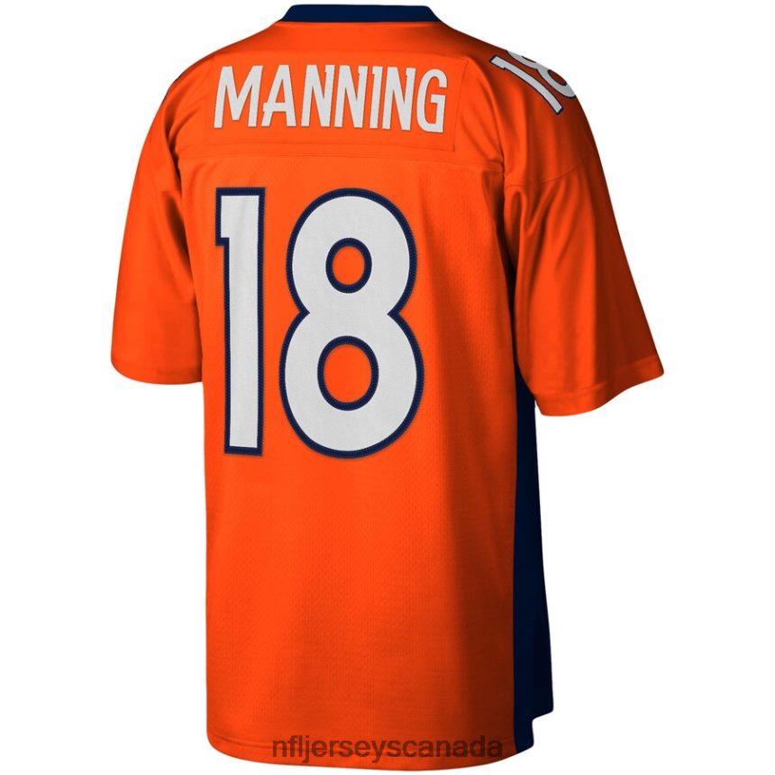 Men Denver Broncos Peyton Manning Mitchell  Ness Orange 2015 Legacy Replica Jersey Clothing NFL TBXFR6322