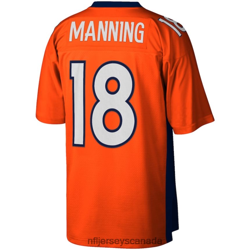 Men Denver Broncos Peyton Manning Mitchell  Ness Orange Big  Tall 2015 Retired Player Replica Jersey Clothing NFL TBXFR62706