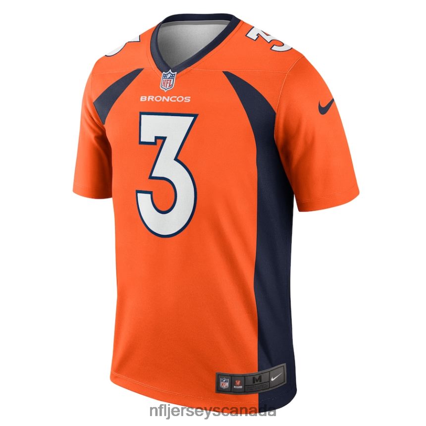 Men Denver Broncos Russell Wilson Nike Orange Legend Jersey Clothing NFL TBXFR6751