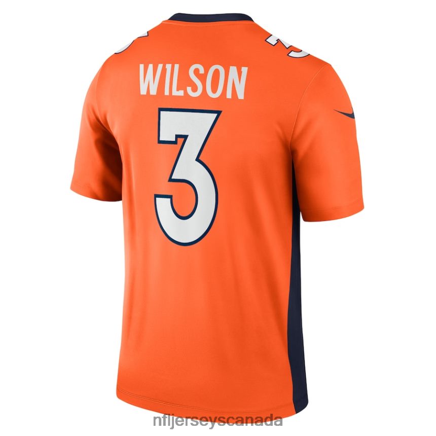 Men Denver Broncos Russell Wilson Nike Orange Legend Jersey Clothing NFL TBXFR6751