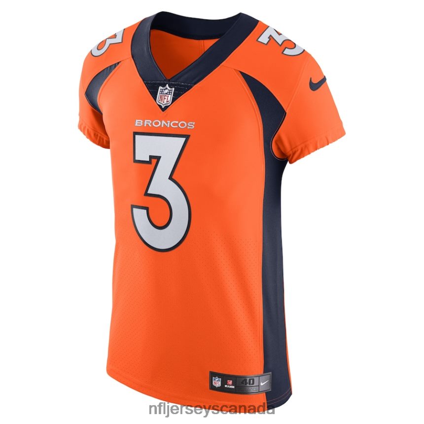 Men Denver Broncos Russell Wilson Nike Orange Vapor Elite Jersey Clothing NFL TBXFR63784