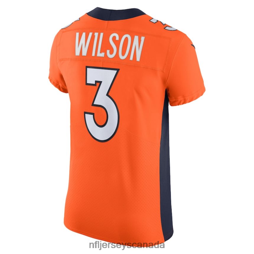 Men Denver Broncos Russell Wilson Nike Orange Vapor Elite Jersey Clothing NFL TBXFR63784