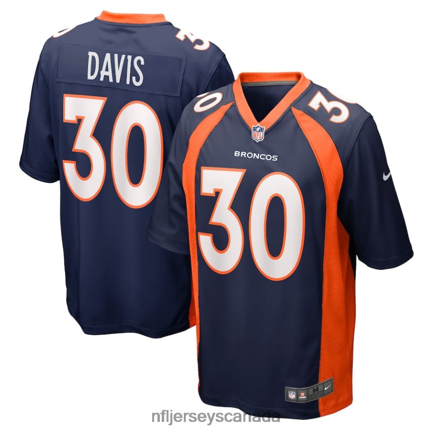Men Denver Broncos Terrell Davis Nike Navy Retired Player Jersey Clothing NFL TBXFR61147