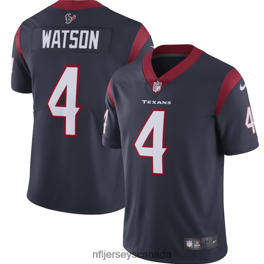 Men Deshaun Watson Houston Texans Nike Vapor Limited Jersey - Navy Clothing NFL TBXFR62593