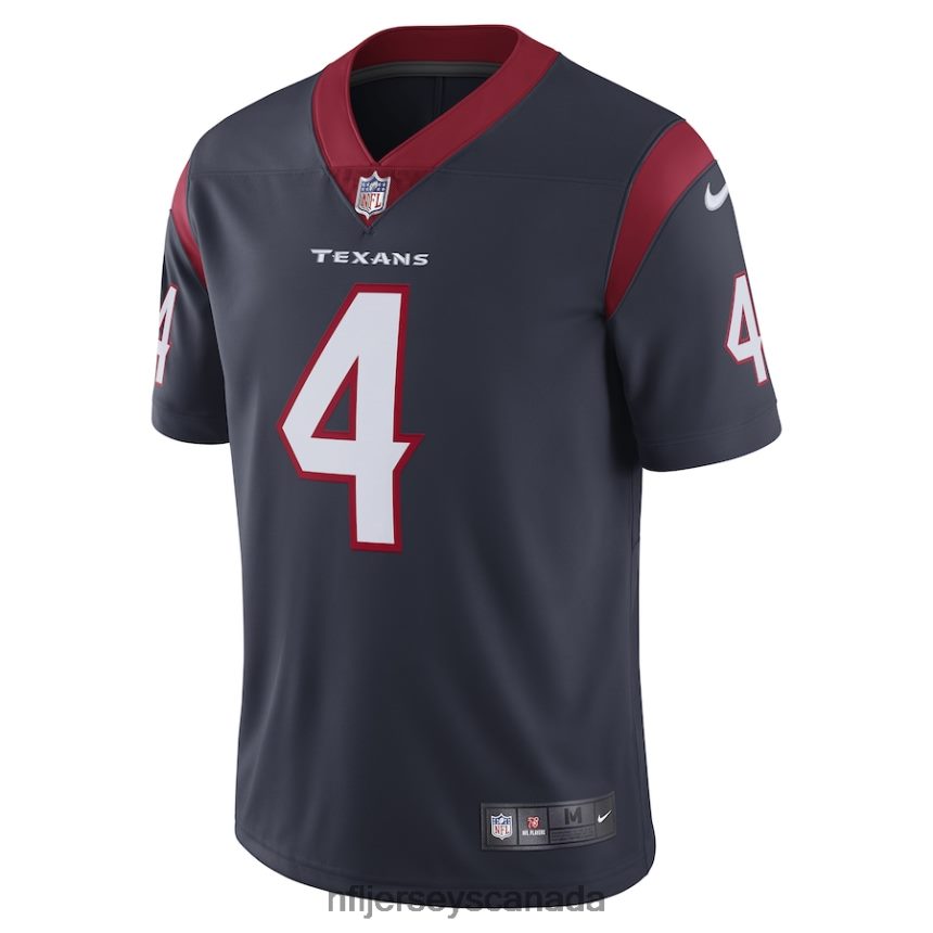 Men Deshaun Watson Houston Texans Nike Vapor Limited Jersey - Navy Clothing NFL TBXFR62593