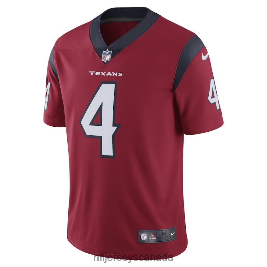 Men Deshaun Watson Houston Texans Nike Vapor Limited Jersey - Red Clothing NFL TBXFR61466