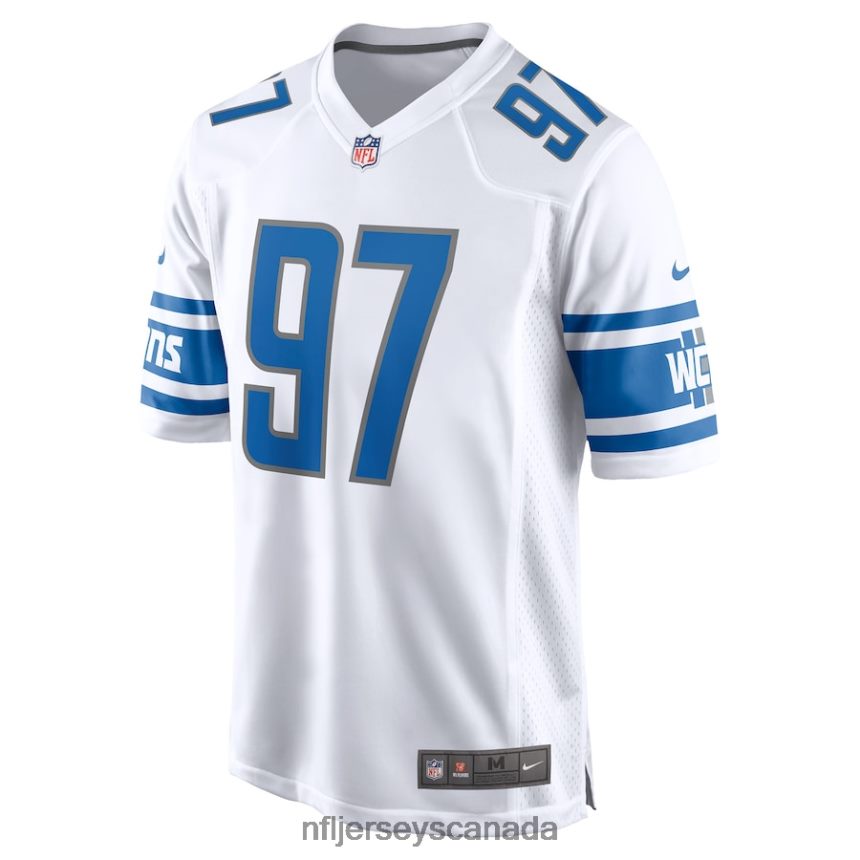 Men Detroit Lions Aidan Hutchinson Nike White Player Game Jersey Clothing NFL TBXFR679