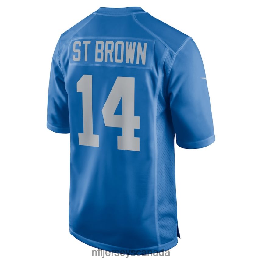 Men Detroit Lions Amon-Ra St Brown Nike Blue Player Game Jersey Clothing NFL TBXFR62945