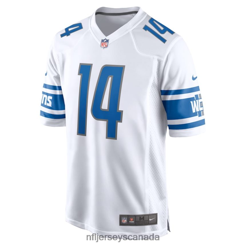 Men Detroit Lions Amon-Ra St Brown Nike White Player Game Jersey Clothing NFL TBXFR669