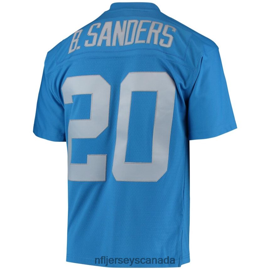 Men Detroit Lions Barry Sanders Mitchell  Ness Blue 1994 Legacy Replica Jersey Clothing NFL TBXFR61551