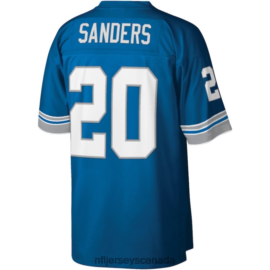 Men Detroit Lions Barry Sanders Mitchell  Ness Blue Legacy Replica Jersey Clothing NFL TBXFR61430