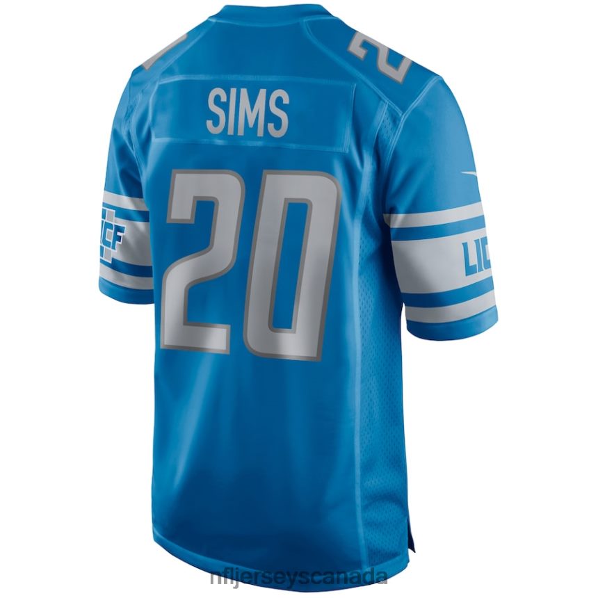 Men Detroit Lions Billy Sims Nike Blue Game Retired Player Jersey Clothing NFL TBXFR61813