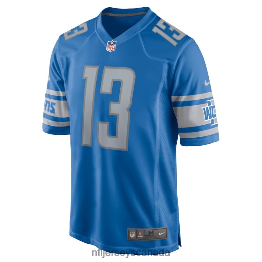 Men Detroit Lions Brandon Zylstra Nike Blue Home Game Player Jersey Clothing NFL TBXFR63668